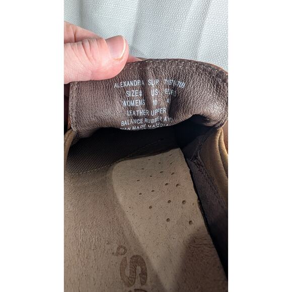 BOGS Womens Waterproof Alexandria Slip Pebbled Leather Loafers 10 Brown Comfort - Picture 5 of 7